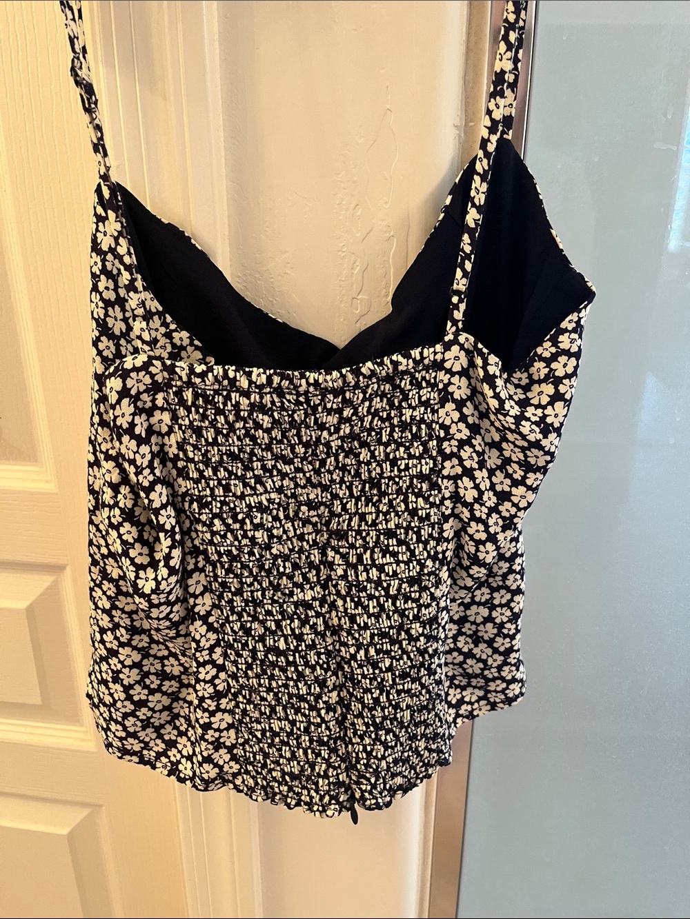 Reformation Navy and White Floral Camisole Top - Picture 3 of 5